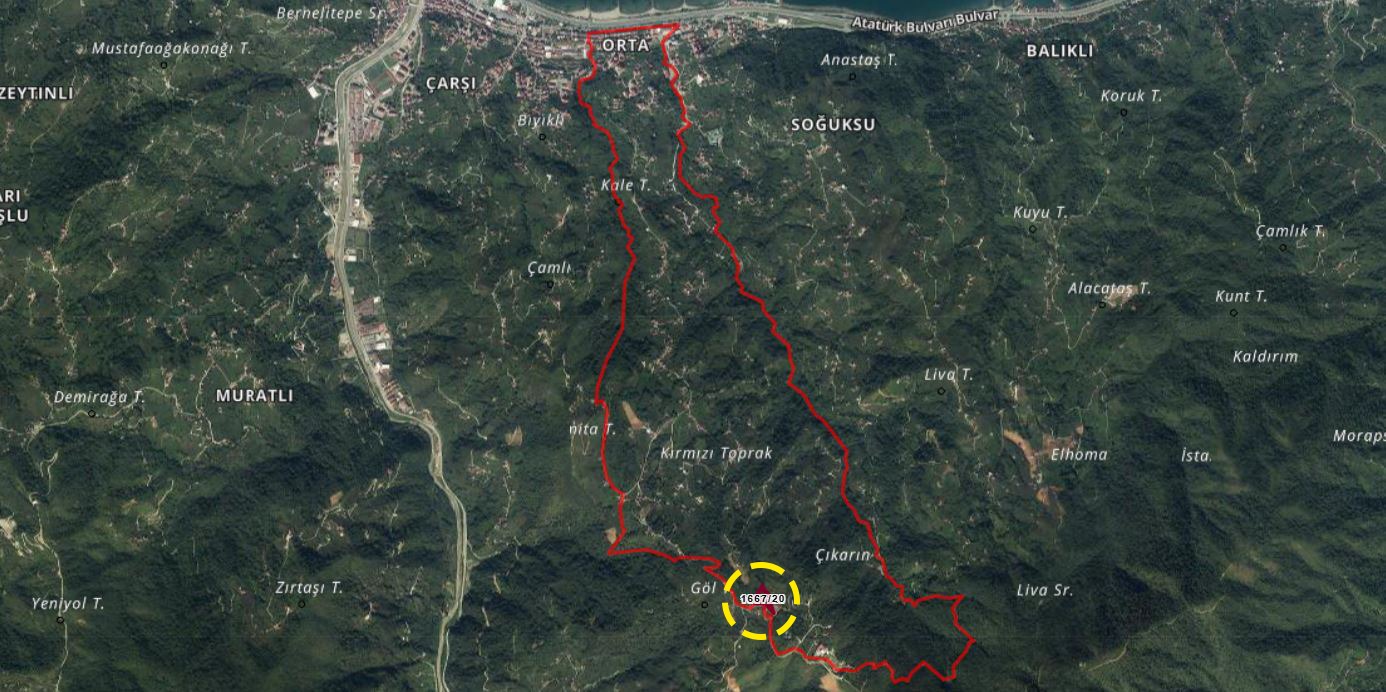 SÜRMENE ORTA MAHALLE DENİZ MANZARALI TURİZM İMARLI SATILIK ARSA